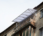 Крыша на балкон из поликарбоната - фото 1